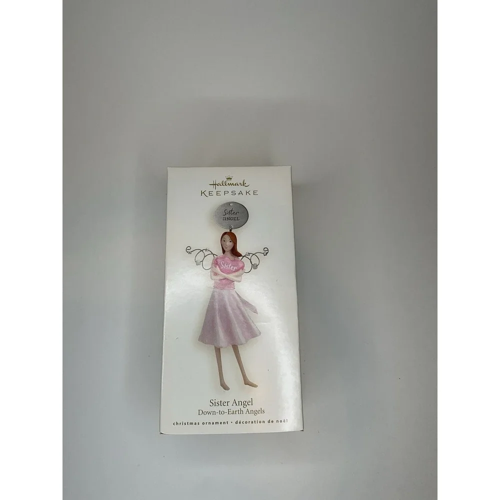 Hallmark Keepsake Christmas Ornament 2008 Sister Angel Down‎ to Earth Angels NOS